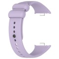 For Redmi Watch 4 Solid Color Liquid Silicone Watch Band(Purple)