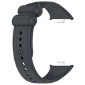 For Redmi Watch 4 Solid Color Liquid Silicone Watch Band(Dark Gray)