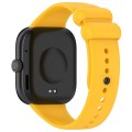 For Redmi Watch 4 Solid Color Liquid Silicone Watch Band(Yellow)