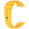 For Redmi Watch 4 Solid Color Liquid Silicone Watch Band(Yellow)