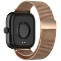 For Redmi Watch 4 Milan Magnetic Steel Mesh Watch Band(Rose Gold)