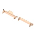 For Redmi Watch 4 1 Pair 22mm Stainless Steel Metal Watch Band Connector(Rose Gold)