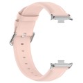 For Redmi Watch 4 Round Tail Top Layer Leather Watch Band(Pink)