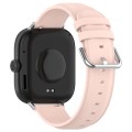 For Xiaomi Mi Band 8 Pro Round Tail Top Layer Leather Watch Band(Pink)