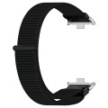 For Redmi Watch 4 Nylon Loop Metal Connector Watch Band(Black)