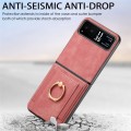 For Motorola Razr 40 Ultra Retro Skin-feel Ring Multi-card Wallet Phone Case(Pink)