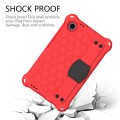 For Blackview Tab 60 8.7 2023 Honeycomb EVA Hybrid PC Tablet Case with Strap(Red +Black)