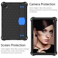 For Samsung Galaxy Tab A9+ 11 X216B Honeycomb EVA Hybrid PC Tablet Case with Strap(Black+Blue)