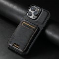 For iPhone 12 / 12 Pro Suteni H02 Leather Wallet Stand Back Phone Case(Black)