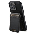 For iPhone 15 Plus Suteni H02 Leather Wallet Stand Back Phone Case(Black)