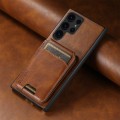 For Samsung Galaxy S22 Ultra 5G Suteni H02 Leather Wallet Stand Back Phone Case(Brown)