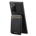 For Samsung Galaxy Note20 5G Suteni H02 Leather Wallet Stand Back Phone Case(Black)