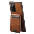 For Samsung Galaxy Note20 5G Suteni H02 Leather Wallet Stand Back Phone Case(Brown)