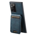 For Samsung Galaxy Note20 5G Suteni H02 Leather Wallet Stand Back Phone Case(Blue)