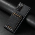 For Samsung Galaxy Note20 Ultra 5G Suteni H02 Leather Wallet Stand Back Phone Case(Black)