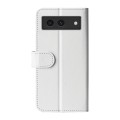 For Google Pixel 8a R64 Texture Horizontal Flip Leather Phone Case(White)