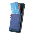For Xiaomi 14 Pro Denim Texture Leather Skin Phone Case with Card Slot(Blue)