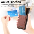 For Xiaomi 14 Pro Denim Texture Leather Skin Phone Case with Card Slot(Brown)