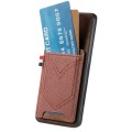 For Xiaomi 14 Denim Texture Leather Skin Phone Case with Card Slot(Brown)