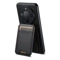 For Huawei Mate 60 Pro+ Suteni H02 Leather Wallet Stand Back Phone Case(Black)