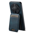 For Huawei Mate 60 Pro+ Suteni H02 Leather Wallet Stand Back Phone Case(Blue)