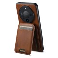 For Huawei Mate 60 Suteni H02 Leather Wallet Stand Back Phone Case(Brown)