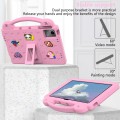For Lenovo Tab P11 / J606F Handle Kickstand Children EVA Shockproof Tablet Case(Pink)