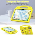 For Lenovo Tab P11 / J606F Handle Kickstand Children EVA Shockproof Tablet Case(Yellow)