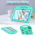 For TCL Tab 11 9466x3 Handle Kickstand Children EVA Shockproof Tablet Case(Mint Green)