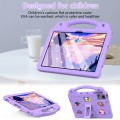 For Huawei MetePad 11 2023/2021 Handle Kickstand Children EVA Shockproof Tablet Case(Light Purple)