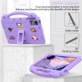 For Huawei MetePad 11 2023/2021 Handle Kickstand Children EVA Shockproof Tablet Case(Light Purple)