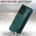 For Samsung Galaxy A23 Retro Wristband Holder Leather Back Phone Case(Green)