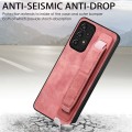 For Samsung Galaxy A32 5G Retro Wristband Holder Leather Back Phone Case(Pink)