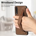 For Samsung Galaxy A53 5G Retro Wristband Holder Leather Back Phone Case(Brown)