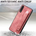For Samsung Galaxy A53 5G Retro Wristband Holder Leather Back Phone Case(Pink)
