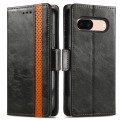 For Google Pixel 5 CaseNeo Splicing Dual Magnetic Buckle Leather Phone Case(Black)