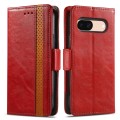 For Google Pixel 5 CaseNeo Splicing Dual Magnetic Buckle Leather Phone Case(Red)