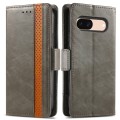 For Google Pixel 5 XL CaseNeo Splicing Dual Magnetic Buckle Leather Phone Case(Gray)