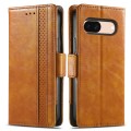 For Google Pixel 6 Pro CaseNeo Splicing Dual Magnetic Buckle Leather Phone Case(Khaki)