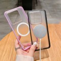 For Xiaomi 14 Pro Dual-color MagSafe TPU Hybrid Clear PC Shockproof Phone Case(Pink)