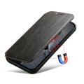 For iPhone 15 Pro Max Suteni J05 Leather Magnetic Magsafe Phone Case(Black)