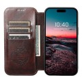 For iPhone 15 Plus Suteni J05 Leather Magnetic Magsafe Phone Case(Brown)