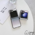For Samsung Galaxy Z Flip5 5G Gradients Line Shockproof Phone Case(Pink)