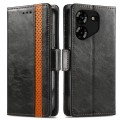 For Tecno  Camon 20 / 20 Pro 4G CaseNeo Splicing Dual Magnetic Buckle Leather Phone Case(Black)