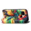 For Google Pixel 7 CaseNeo Colorful Magnetic Leather Phone Case(Colorful Cloud)