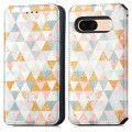 For Google Pixel 6a CaseNeo Colorful Magnetic Leather Phone Case(Rhombus)