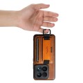 For Xiaomi 14 Pro Suteni H13 Card Wallet Wrist Strap Holder PU Phone Case(Brown)