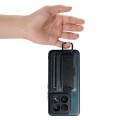 For Xiaomi 14 Pro Suteni H13 Card Wallet Wrist Strap Holder PU Phone Case(Blue)