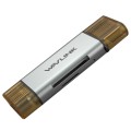 WAVLINK WL-CR3002 Multi-Function Mini Aluminum Alloy Shell Type-C+USB3.0 SD/TF Card Reader