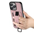 For iPhone 15 Pro Max Suteni H13 Litchi Leather Wrist Strap Wallet Back Phone Case(Pink)